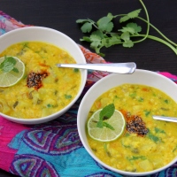 Minty Opo Squash and Lentil Soup/ Pudina Wali Lauki Dal